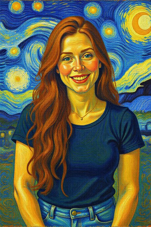 Pintura Noite Estrelada